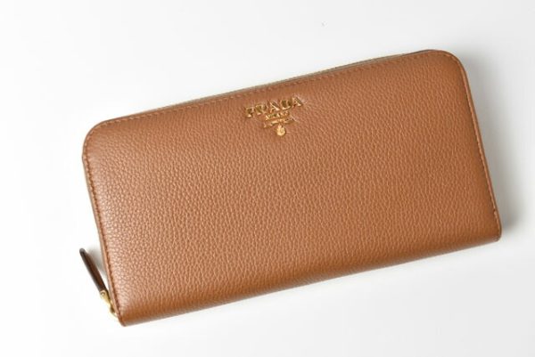 m221216 59 p 2 Prada Long Wallet Saffiano PheniCamel