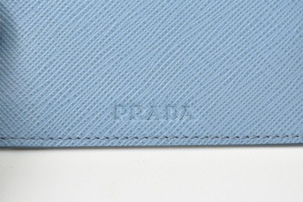 m221216 64 p 13 Prada Long Wallet Pass Case Saffiano Blue