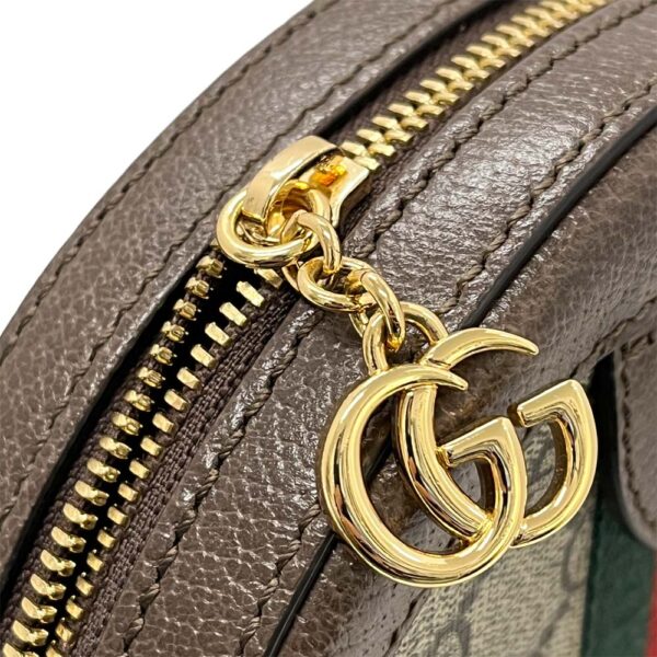 m23 1609 12 Gucci Ophidia GG Supreme Round Mini Chain Shoulder Bag