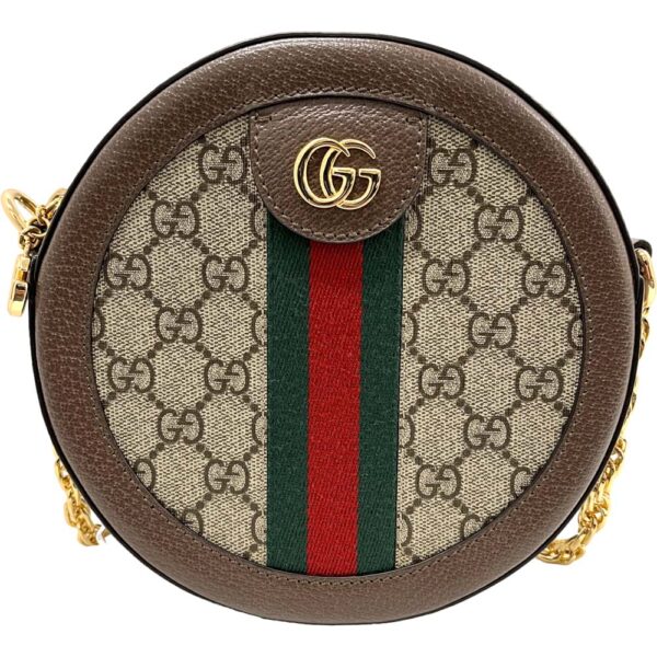 m23 1609 2 Gucci Ophidia GG Supreme Round Mini Chain Shoulder Bag