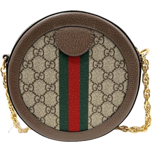 m23 1609 5 Gucci Ophidia GG Supreme Round Mini Chain Shoulder Bag