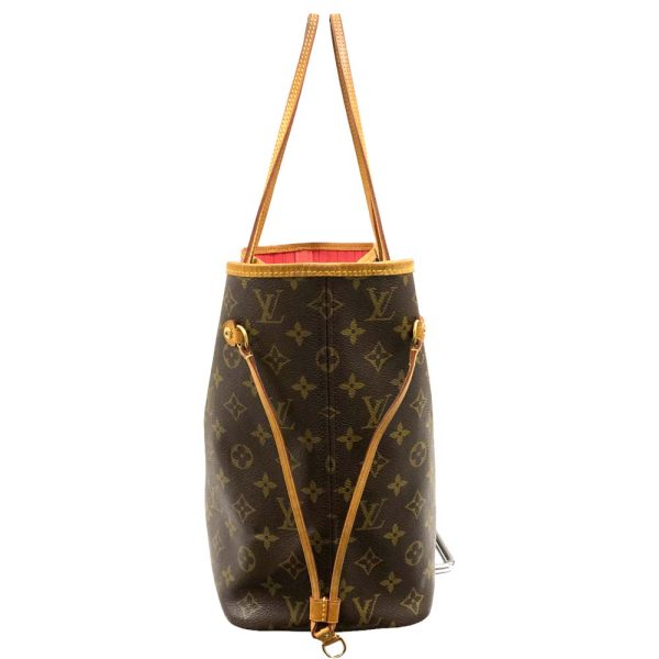 m23 1848 3 Louis Vuitton V Neverfull MM Tote Bag Monogram Brown Pink