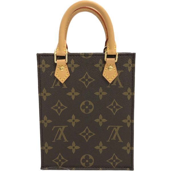 m23 1934 4 Louis Vuitton Petite Sac Plat 2WAY Bag Monogram