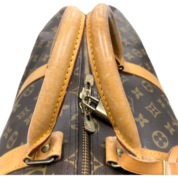 m23 2781 11 Louis Vuitton Keepall 55 Bag Monogram Brown