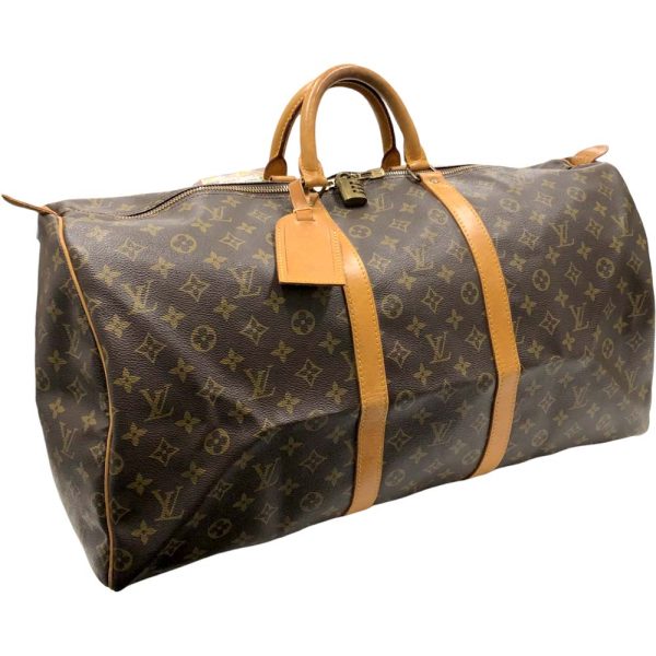 m23 2781 3 Louis Vuitton Keepall 55 Bag Monogram Brown