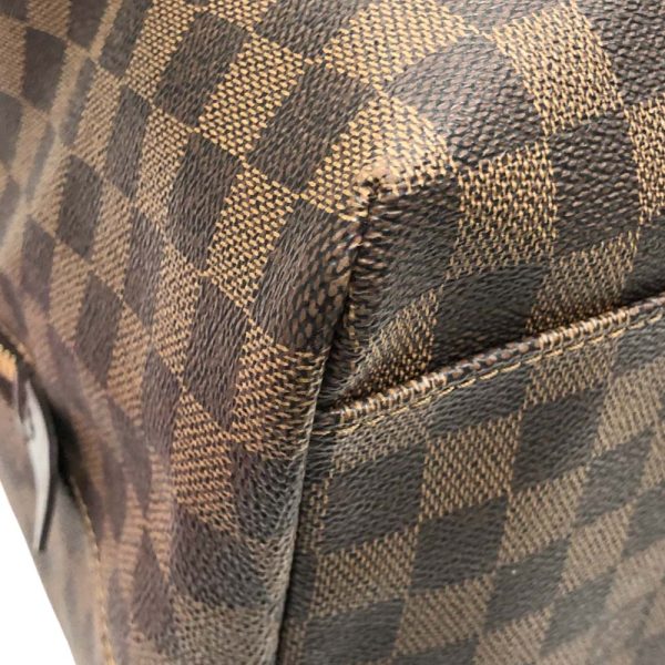 m23 3594 10 Louis Vuitton Weekender MM Bag Damier Ebene Brown