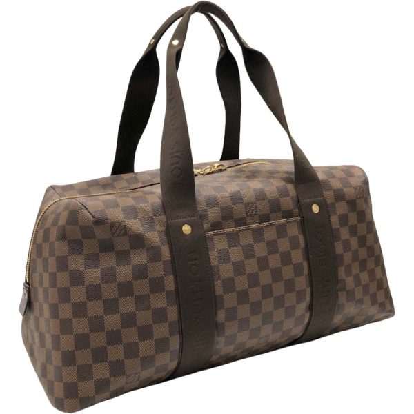 m23 3594 3 Louis Vuitton Weekender MM Bag Damier Ebene Brown