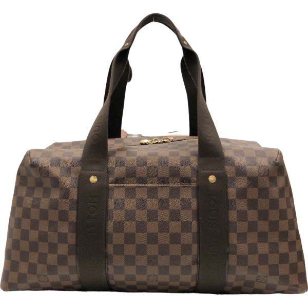 m23 3594 4 Louis Vuitton Weekender MM Bag Damier Ebene Brown