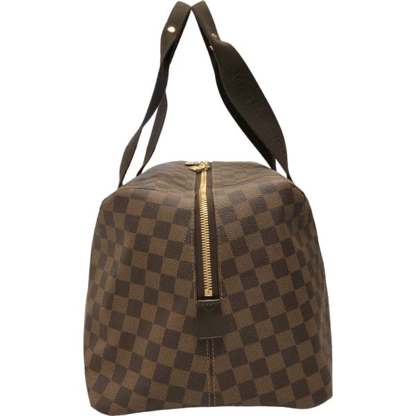 m23 3594 5 Louis Vuitton Weekender MM Bag Damier Ebene Brown