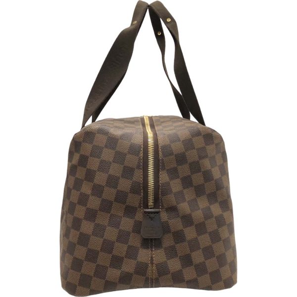 m23 3594 6 Louis Vuitton Weekender MM Bag Damier Ebene Brown