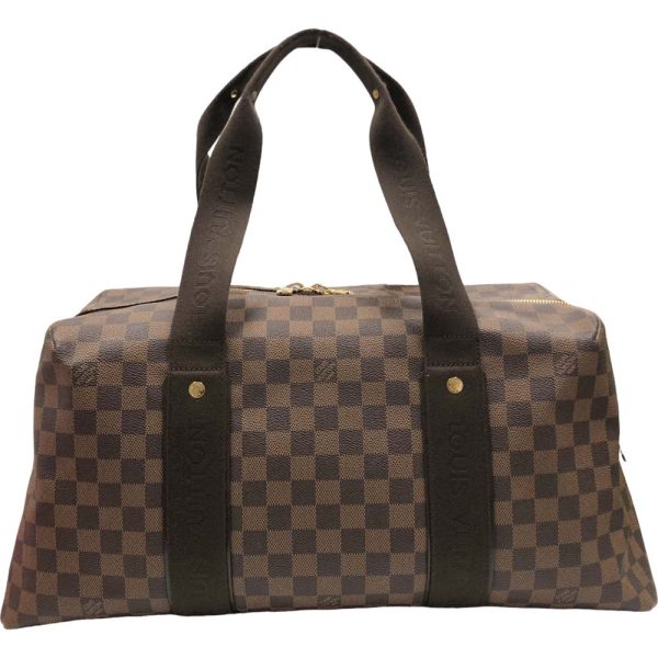 m23 3594 7 Louis Vuitton Weekender MM Bag Damier Ebene Brown