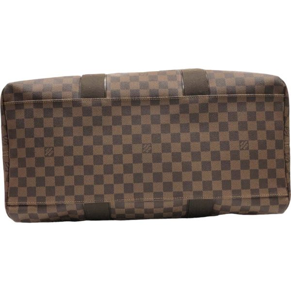 m23 3594 9 Louis Vuitton Weekender MM Bag Damier Ebene Brown