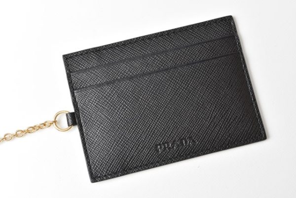 m2301 12 p 7 Prada Long Wallet Pass Case Saffiano Nero