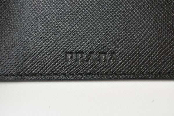 m2301 12 p 8 Prada Long Wallet Pass Case Saffiano Nero