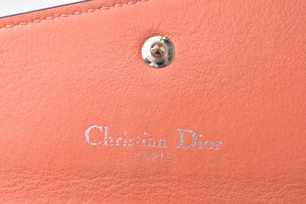 m2301 16 d 7 Christian Dior Chain Wallet Diorissimo Rose Black