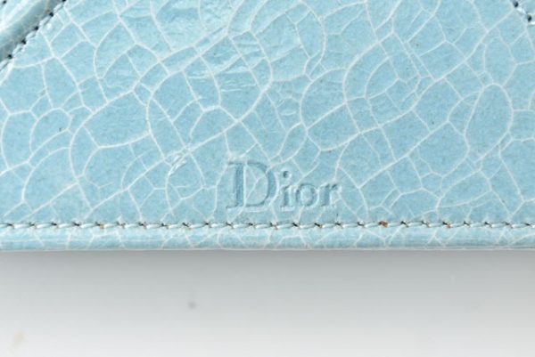 m2301 26 d 5 Dior Cannage Pouch Chain Patent Blue