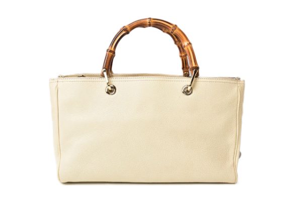 m2301 29 g 6 Gucci Handbag Bamboo Off White