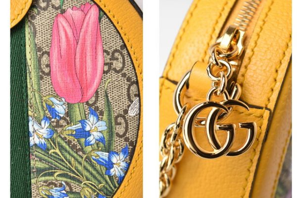 m2301 30 g 4 Gucci Chain Shoulder Bag Flora Yellow