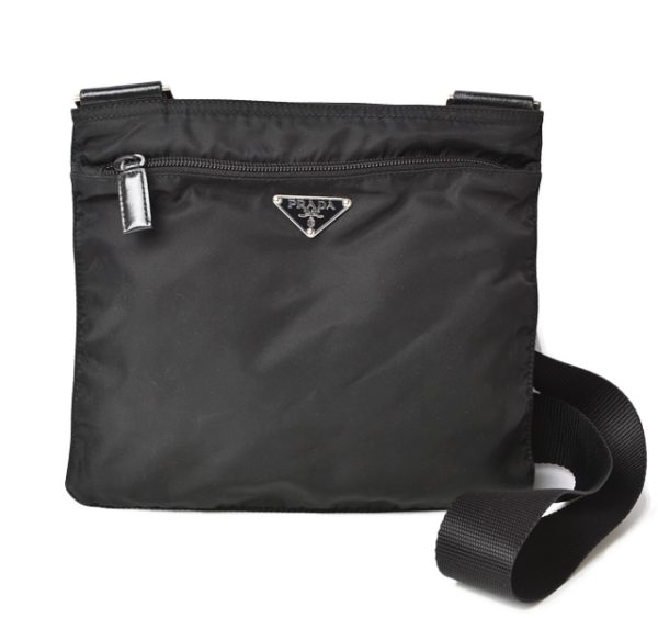 m2301 32 p 1 Prada Shoulder Bag Tessuto Black