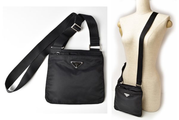 m2301 33 p 2 Prada Shoulder Bag Tessuto Black