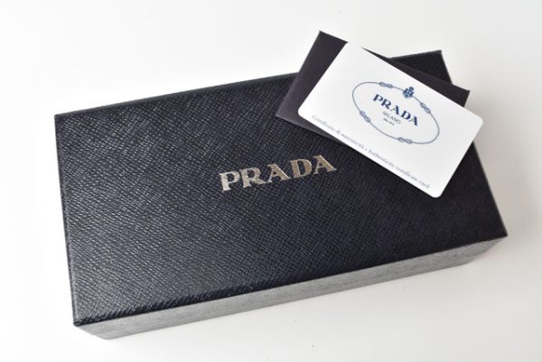 m2302 50 p 13 Prada Long Wallet Pass Case Nylon Quilting Fiocco Red