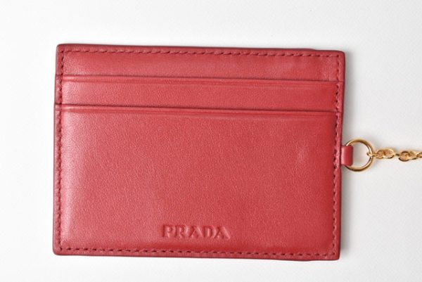 m2302 50 p 5 Prada Long Wallet Pass Case Nylon Quilting Fiocco Red