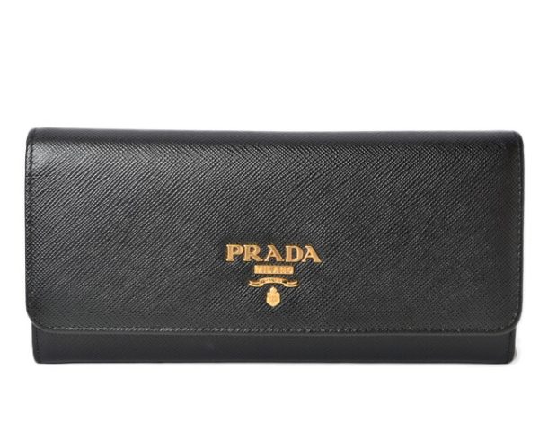 m2302 51 p 1 Prada Long Wallet Pass Case Saffiano Black