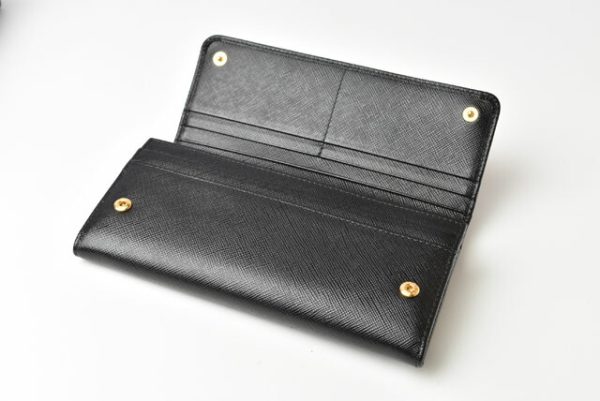 m2302 51 p 11 Prada Long Wallet Pass Case Saffiano Black