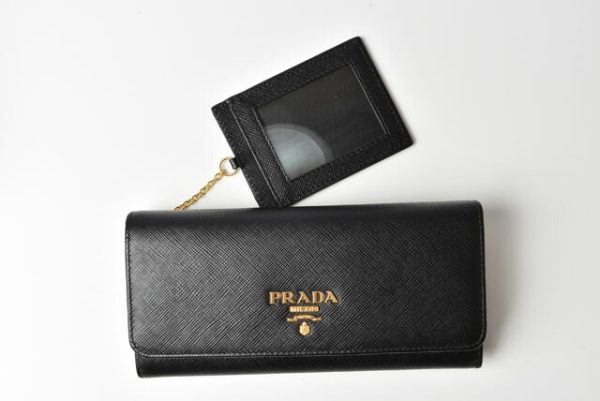 m2302 51 p 2 Prada Long Wallet Pass Case Saffiano Black