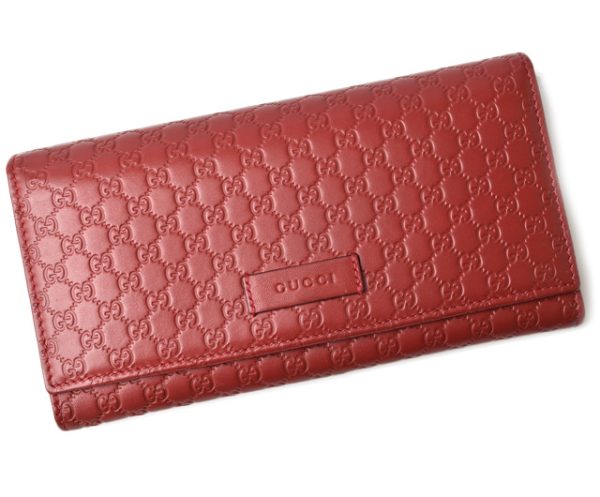 m2302 57 g 1 Gucci Wallet Micro Guccisima Rouge Red