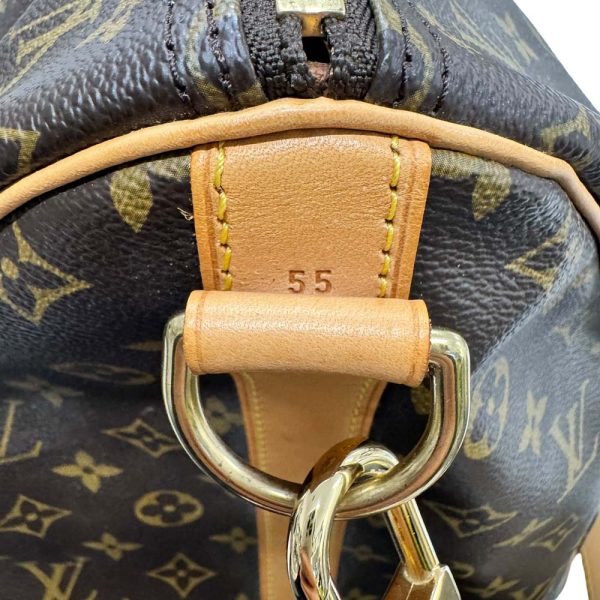 m24 1138 20 Louis Vuitton Keepall Bandouliere 55 Bag Monogram Brown