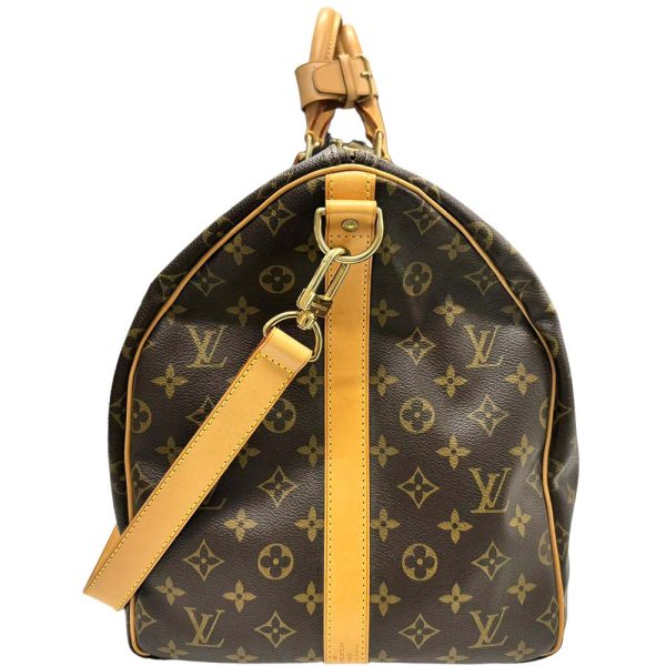 m24 1138 5 Louis Vuitton Keepall Bandouliere 55 Bag Monogram Brown