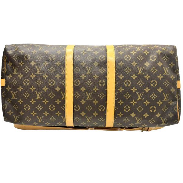 m24 1138 6 Louis Vuitton Keepall Bandouliere 55 Bag Monogram Brown