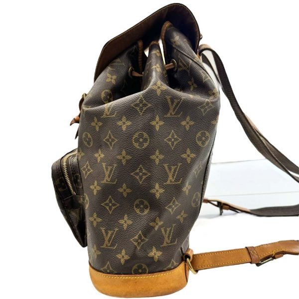 m24 1289 3 Louis Vuitton Montsouris GM Monogram Backpack Brown