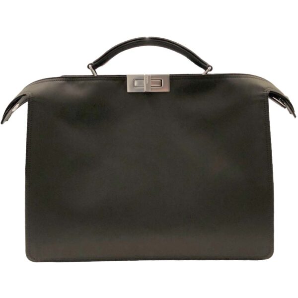 m24 2169 3 Fendi Peekaboo Briefcase Black