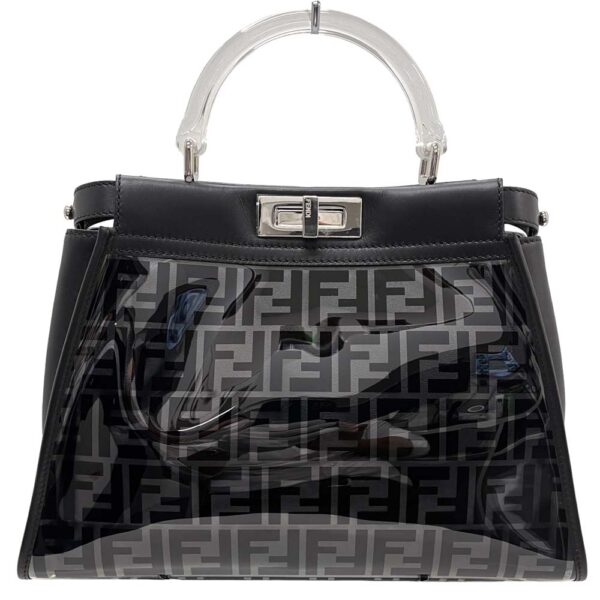 m24 2170 6 Fendi Peekaboo 2WAY Bag Black