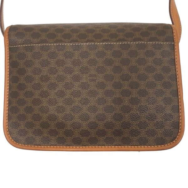 m24 2213 6 Celine Circle Shoulder Bag Macadam Pattern Brown