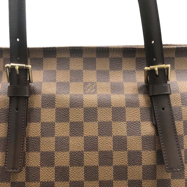 m24 2214 14 Louis Vuitton Chelsea Damier Ebene Tote Bag Brown