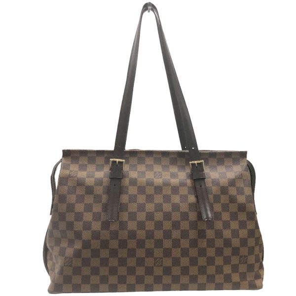 m24 2214 6 Louis Vuitton Chelsea Damier Ebene Tote Bag Brown