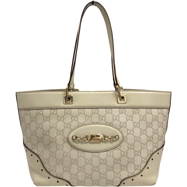 m24 782 2 Gucci Guccisima Shoulder Bag Beige