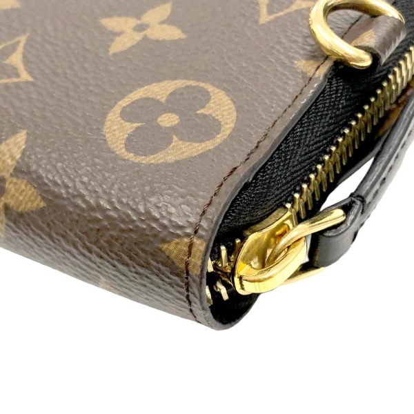 m24 809 10 Louis Vuitton Zippy Wallet Shady Monogram Reverse Brown