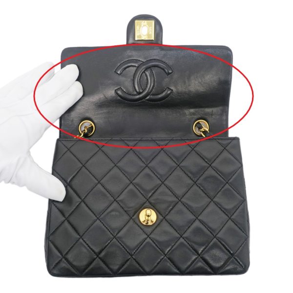 m2401 05 806420ih 05 Chanel single chain shoulder lambskin A01163 black handbag shoulder bag