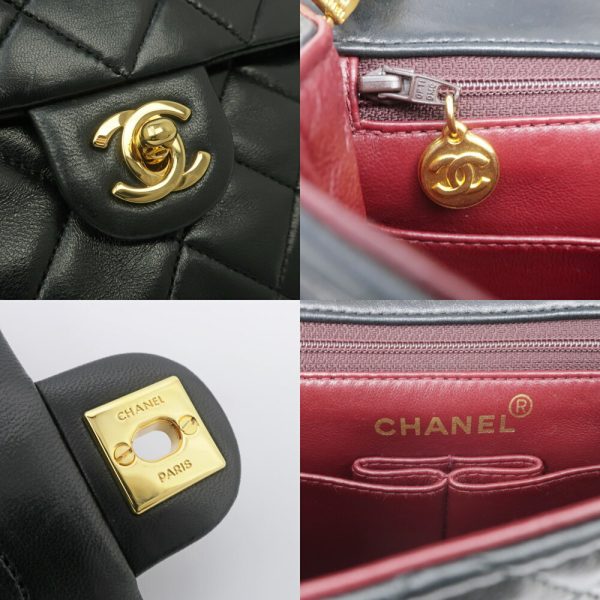 m2401 05 806420ih 07 Chanel single chain shoulder lambskin A01163 black handbag shoulder bag