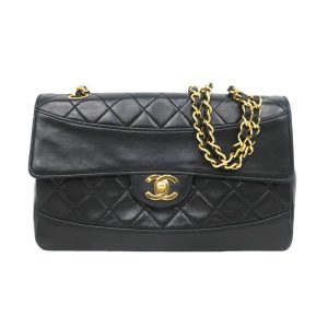 m2401 06 800142mr Chanel Bicolor Vanity Pouch Leather Black