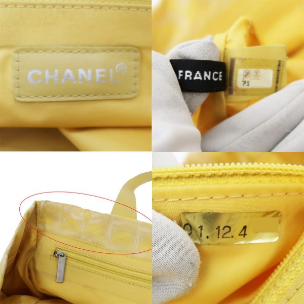 m2402 06 800012mr 05 Chanel Line Tote MM Handbag Yellow Shoulder