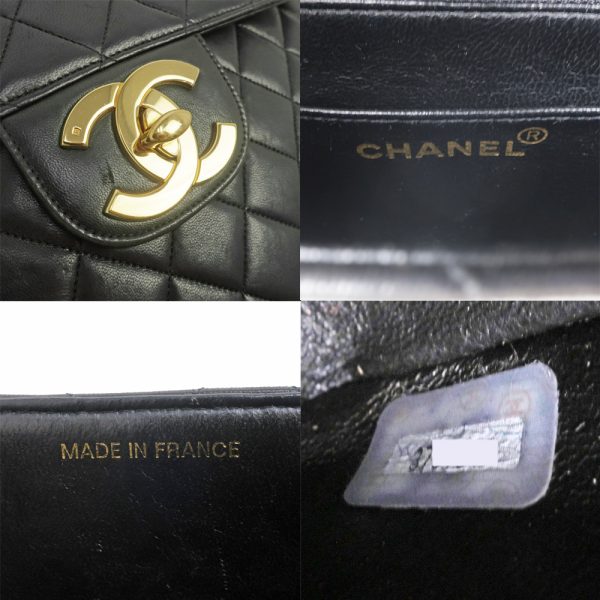 m2406 06 802335mr 06 Chanel Deca Matelasse 30 W chain shoulder bag lambskin black