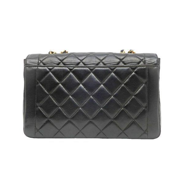 m2406 06 802353mr 01 Chanel Matelasse Single Flap W Chain Bag Lambskin Black