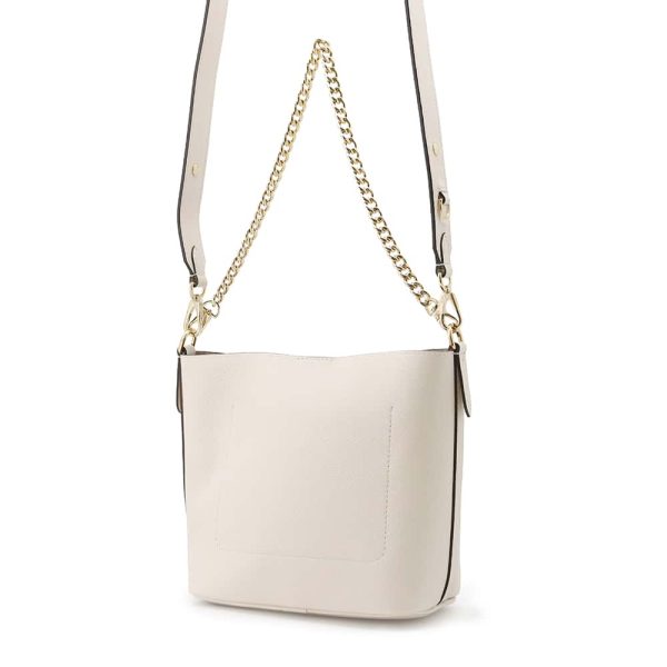 m24638 02 Louis Vuitton Grain Calf lock Walk 2way Bag White