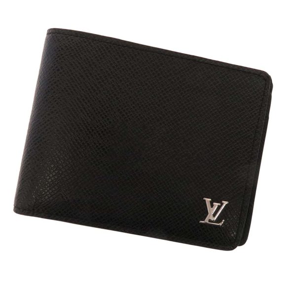 m30295 01 Louis Vuitton Wallet Taiga Portefeuille Multiple M30295 Black