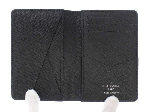 m30537 04 Louis Vuitton Organizer de Poche Card Case Taiga Black